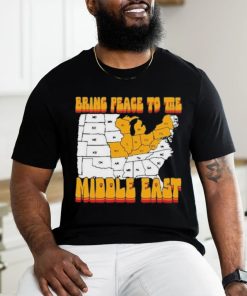 Bring Peace To The Middle East Usa Map T shirt