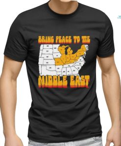 Bring Peace To The Middle East Usa Map T shirt