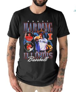 Brody Harding Illinois Baseball Bootleg T shirt