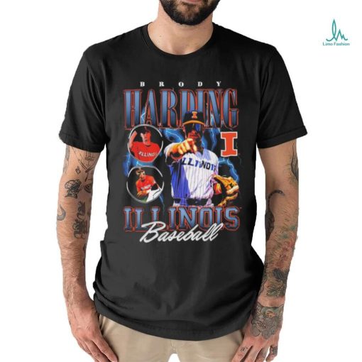 Brody Harding Illinois Baseball Bootleg T shirt