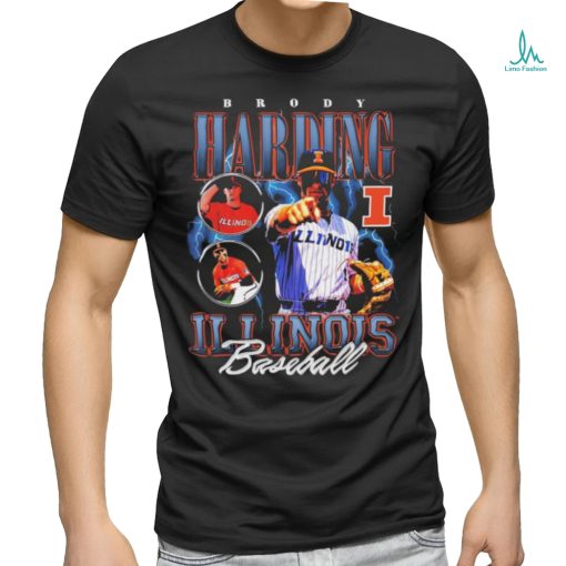 Brody Harding Illinois Baseball Bootleg T shirt