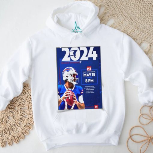 Buffalo Bills 2024 Season Schedule Poster Shirt