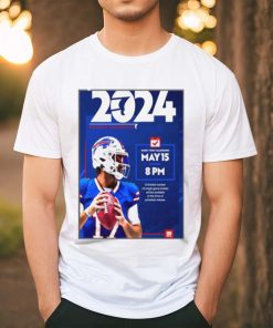 Buffalo Bills 2024 Season Schedule Poster Shirt