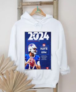 Buffalo Bills 2024 Season Schedule Poster Shirt