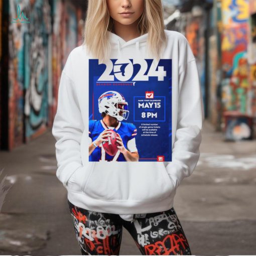 Buffalo Bills 2024 Season Schedule T Shirt