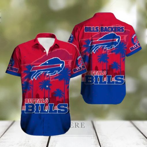 Buffalo Bills Hawaiian Tracksuit Button Down Shirt Drawstring Beach Shorts Gifts