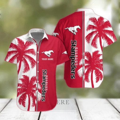 Calgary Stampeders CFL Tropical Hawaiian Shirt