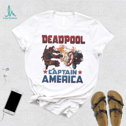 Captain America X Marvel Deadpool Wolverine Shirt