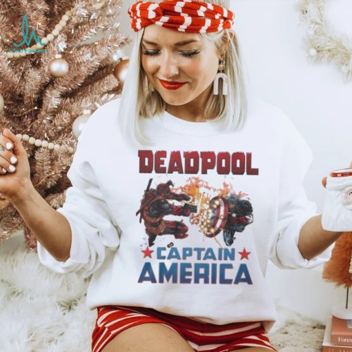 Captain America X Marvel Deadpool Wolverine Shirt