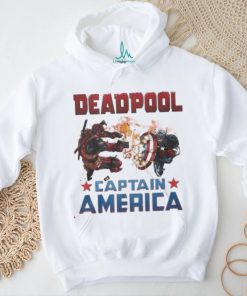 Captain America X Marvel Deadpool Wolverine shirt
