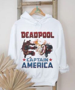 Captain America X Marvel Deadpool Wolverine shirt