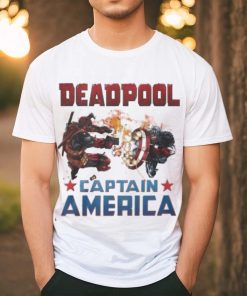 Captain America X Marvel Deadpool Wolverine shirt