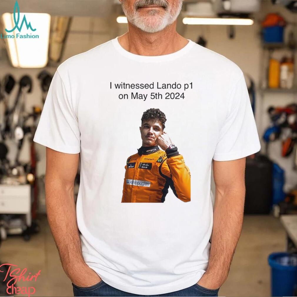 Carlin I Witnessed Lando P1 On May 5th 2024 Shirt Carlin I Witnessed Lando P1 On May 5th 2024 Shirt