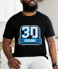Carolina Panthers 30th Anniversary 1995 2024 Logo Shirt