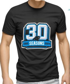 Carolina Panthers 30th Anniversary 1995 2024 Logo Shirt