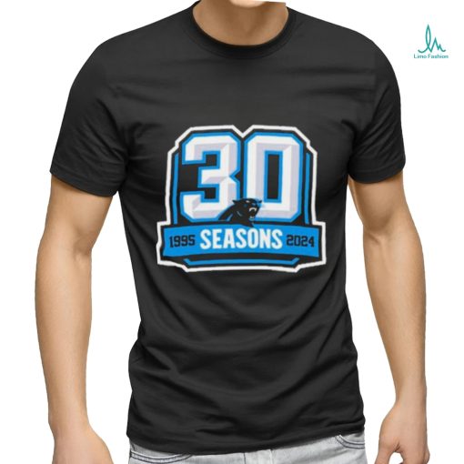 Carolina Panthers 30th Anniversary 1995 2024 Logo Shirt