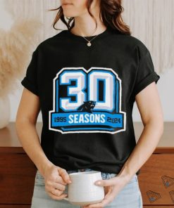 Carolina Panthers 30th Anniversary 1995 2024 Logo Shirt