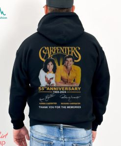 Carpenters 55th Anniversary 1969 2024 Thank You For The Memories T Shirt