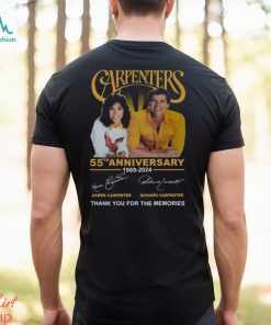 Carpenters 55th Anniversary 1969 2024 Thank You For The Memories T Shirt