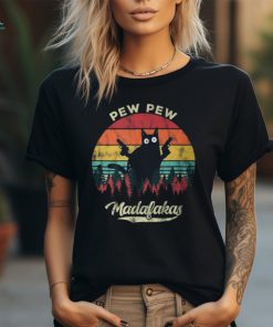 Cat Pew Pew Madafakas Vintage Crazy Cat T Shirt