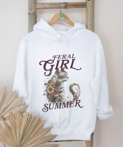 Cat feral girl summer shirt