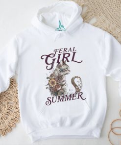 Cat feral girl summer shirt