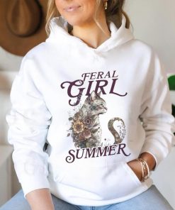 Cat feral girl summer shirt