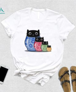 Catryoshka black cats shirt
