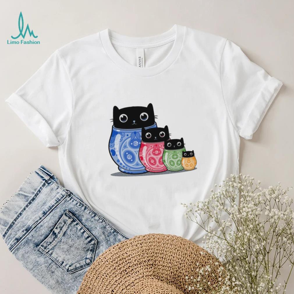 Catryoshka black cats shirt Catryoshka black cats shirt