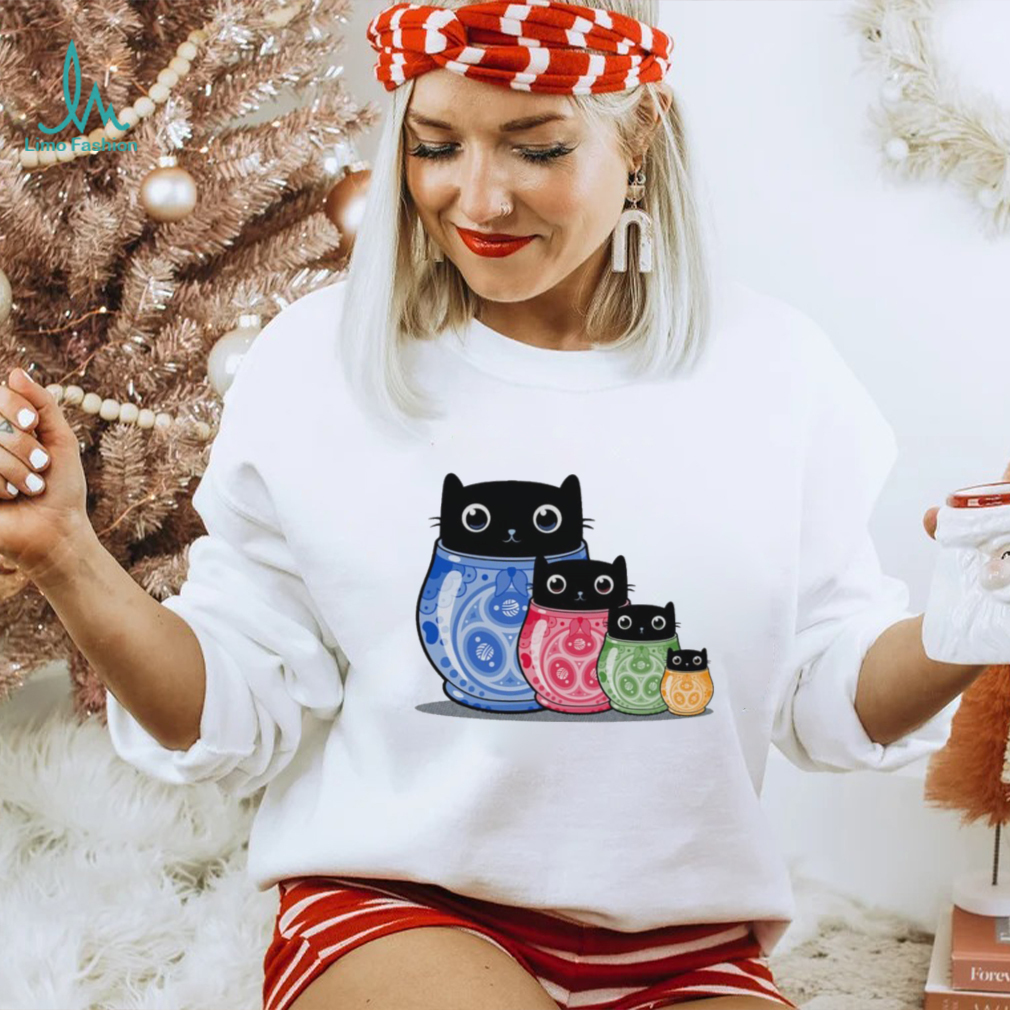 Catryoshka black cats shirt Catryoshka black cats shirt