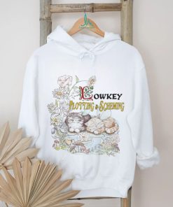 Cats and flowers lowkey plotting and scheming shirt