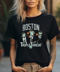 Celtics Triple Threat Holiday Tatum Brown Shirt