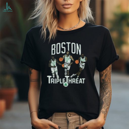 Celtics Triple Threat Holiday Tatum Brown Shirt