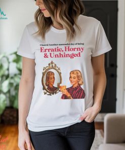 Cheers Another Successful Day Of Being Erratic Horny And Unhinged Funny Shirt