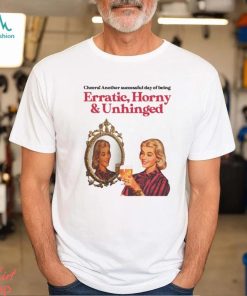 Cheers Another Successful Day Of Being Erratic Horny And Unhinged Funny Shirt
