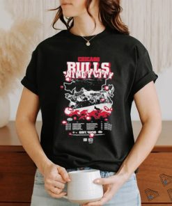 Chicago Bulls Bleacher Report x Mitchell and Ness Unisex World Tour T Shirt