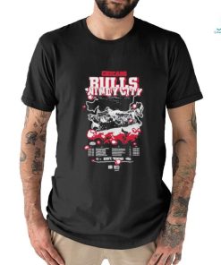 Chicago Bulls Bleacher Report x Mitchell and Ness Unisex World Tour T Shirt