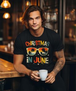 Christmas In June Sunglasses Summer Vacation Xmas T Shirt