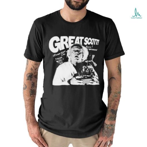 Christopher Lloyd Wearing Great Scott Shirt