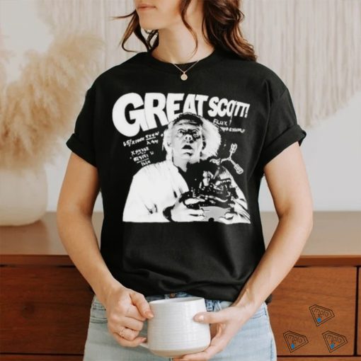 Christopher Lloyd Wearing Great Scott Shirt