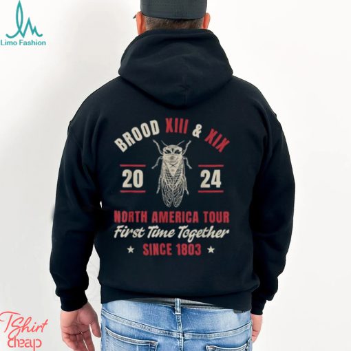 Cicada Swarm 2024 Brood XIII & XIX North America Tour 2024 T Shirt