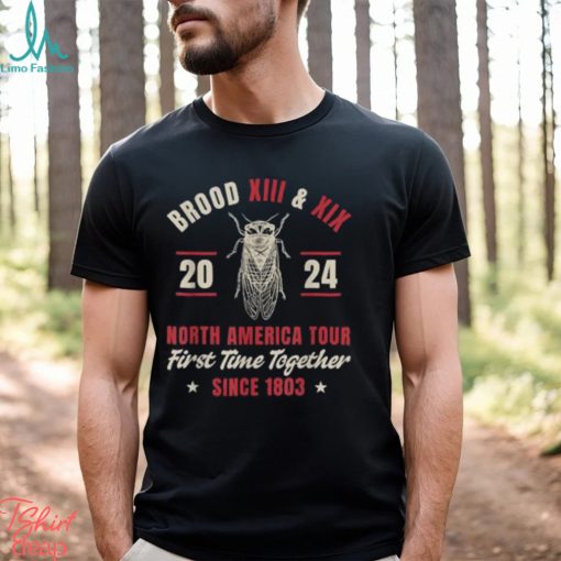Cicada Swarm 2024 Brood XIII & XIX North America Tour 2024 T Shirt