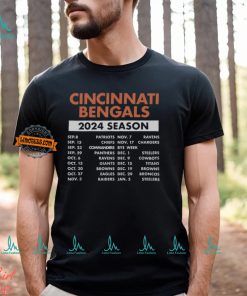 Cincinnati Bengals Complete Schedule 2024 Shirt