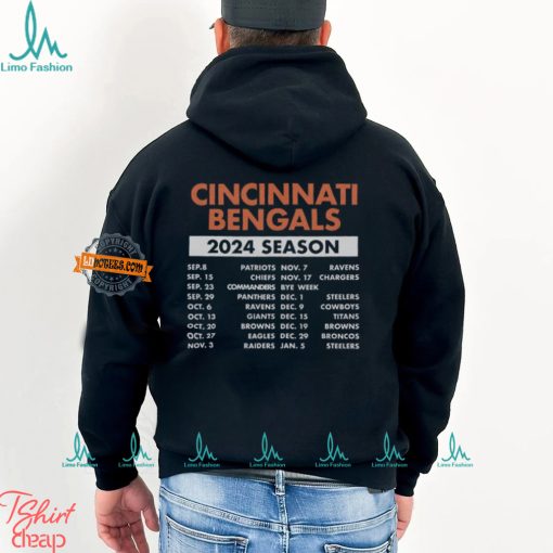 Cincinnati Bengals Complete Schedule 2024 Shirt