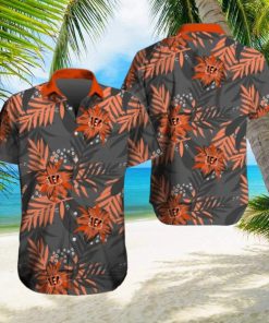 Cincinnati Bengals Hawaiian Tracksuit Floral Outfits Button Shirt Beach Shorts