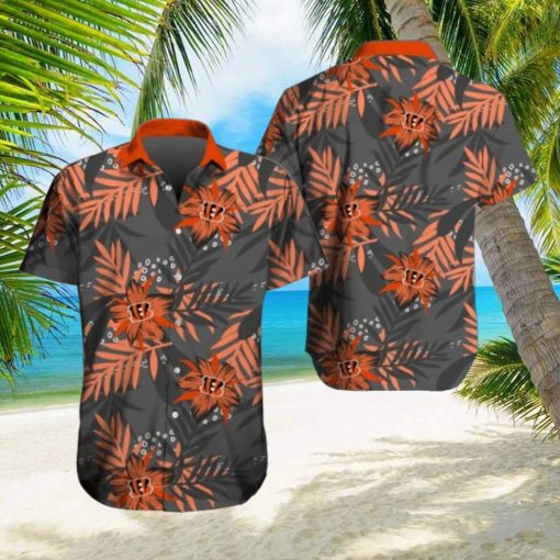 Cincinnati Bengals Hawaiian Tracksuit Floral Outfits Button Shirt Beach Shorts