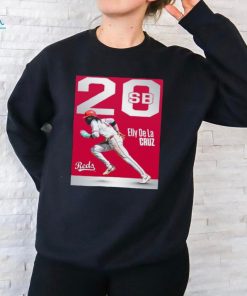 Cincinnati reds the first player to 20 and 21 stolen bases is elly de la cruz shirt