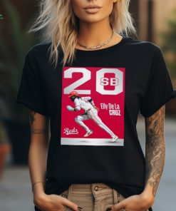 Cincinnati reds the first player to 20 and 21 stolen bases is elly de la cruz shirt