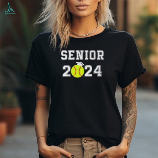 Class Of 2024 Softball Player Senior 2024 High School Grad T Shirt