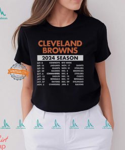 Cleveland Browns Complete Schedule 2024 Shirt